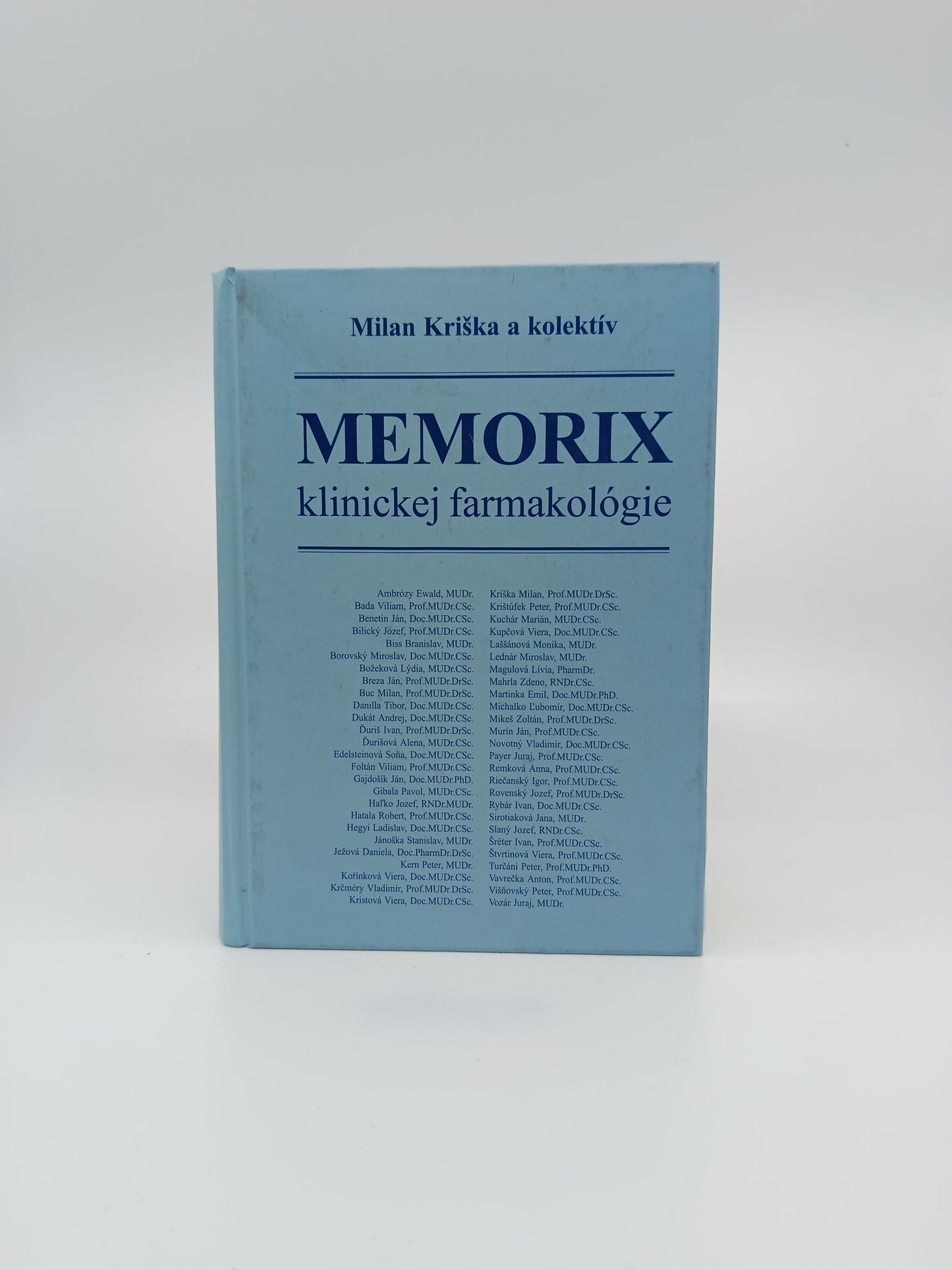 Milan Kriška a kolektív – Memorix klinickej farmakológie