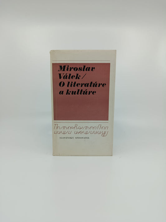 📚 Miroslav Válek – O literatúre a kultúre