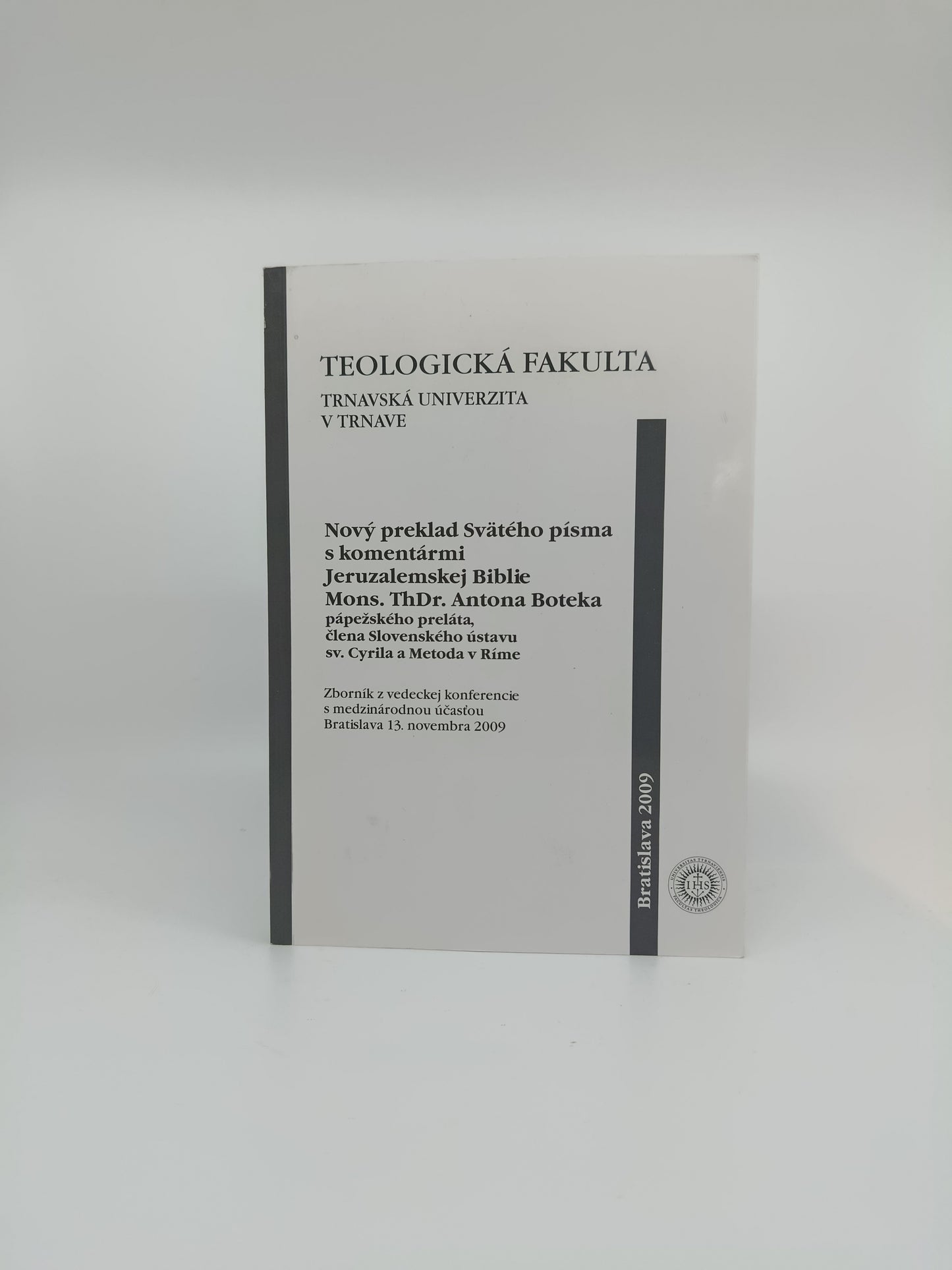 Nový preklad Svätého písma s komentármi Jeruzalemskej Biblie – Zborník z konferencie